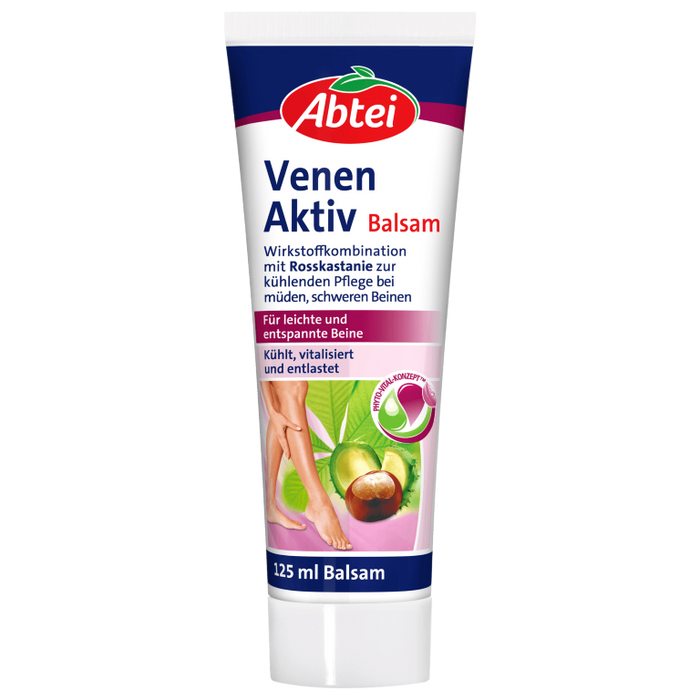 Abtei Venen Aktiv Balsam bei müden, schweren Beinen, 125 ml Balm