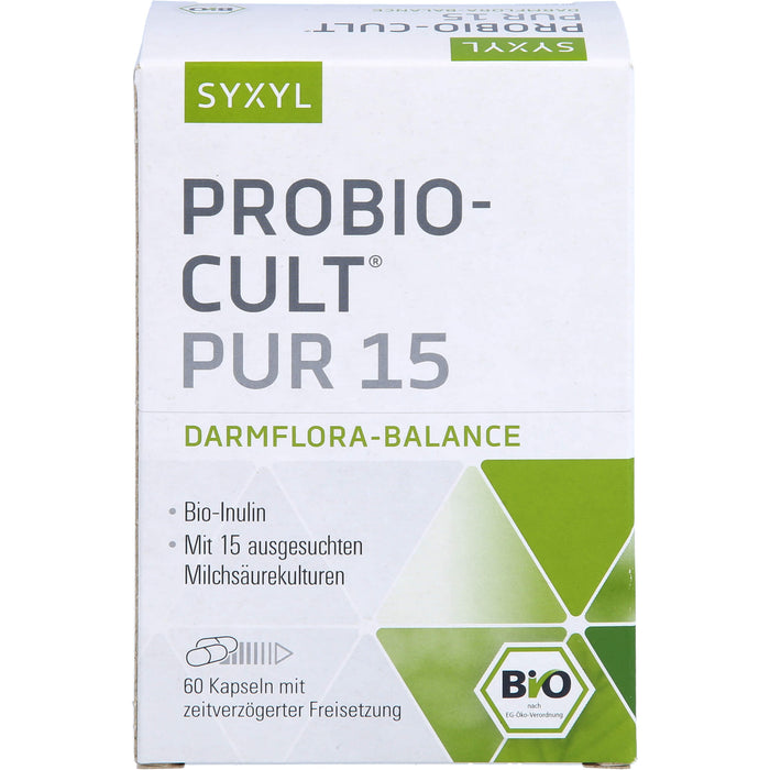 SYXYL Probio-Cult pur 15 Darmflora-Balance Kapseln, 60 St. Kapseln