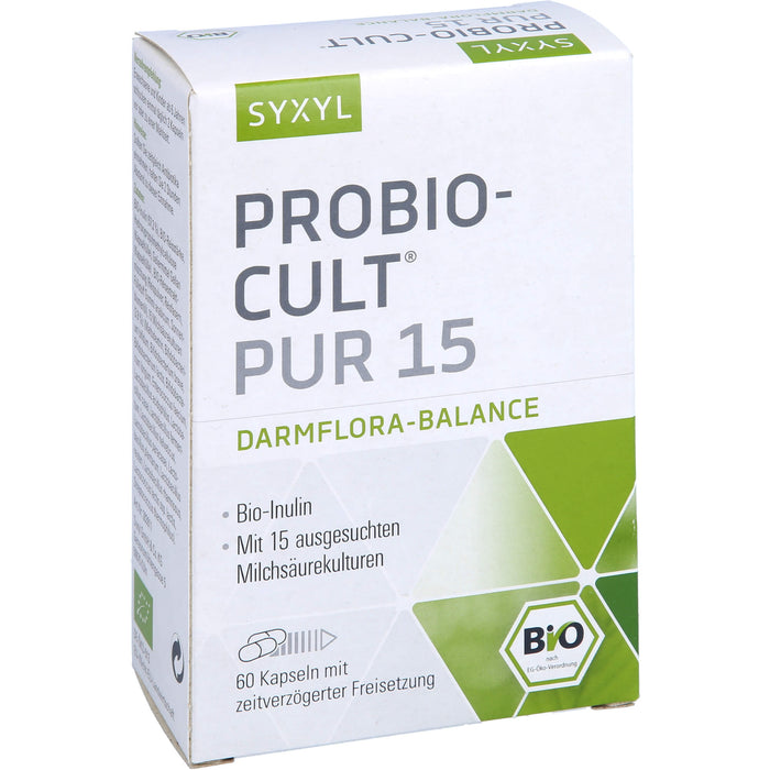 SYXYL Probio-Cult pur 15 Darmflora-Balance Kapseln, 60 St. Kapseln