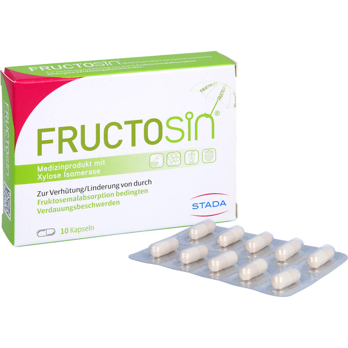 FRUCTOSiN Kapseln zur Linderung von durch Fruktosemalabsorption bedingten Verdauungsbeschwerden, 10 pcs. Capsules