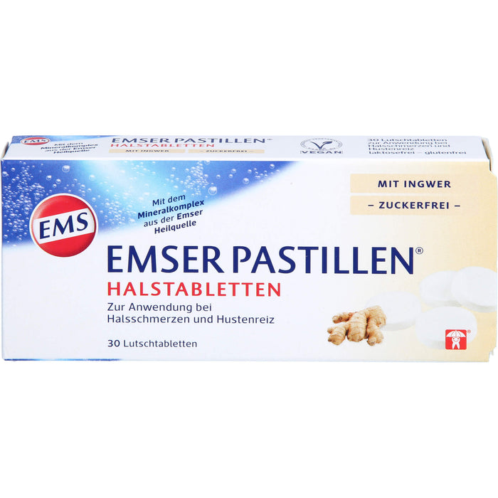 EMSER Pastillen bei Halsschmerzen und Hustenreiz, 30 St. Tabletten