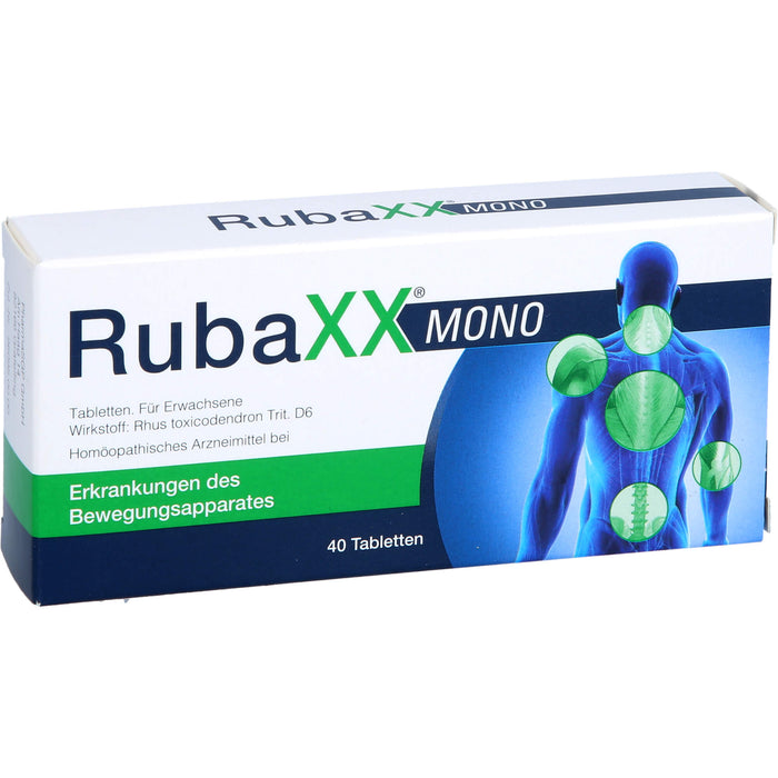 RubaXX mono Tabletten bei Erkrankungen des Bewegungsapparates, 40 pc Tablettes