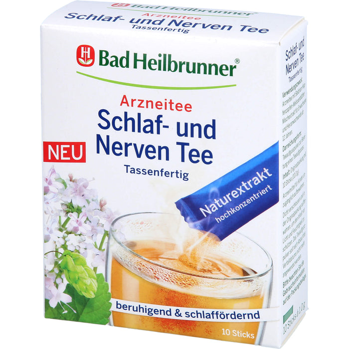 Bad Heilbrunner Schlaf- und Nerven Tassenfertig, 10X1.0 g PUL