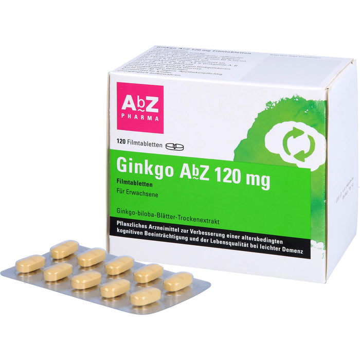 Ginkgo AbZ 120 mg Filmtabletten, 120 St FTA