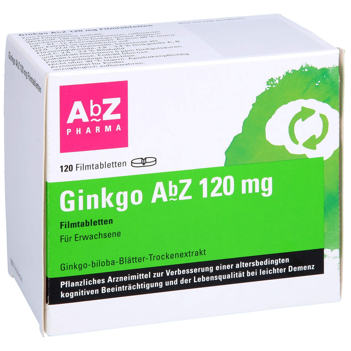 Ginkgo AbZ 120 mg Filmtabletten, 120 St FTA