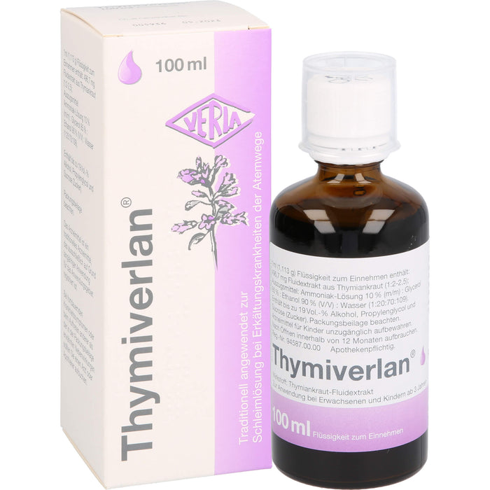 Thymiverlan, Flüssigkeit zum Einnehmen, 100 ml Lösung