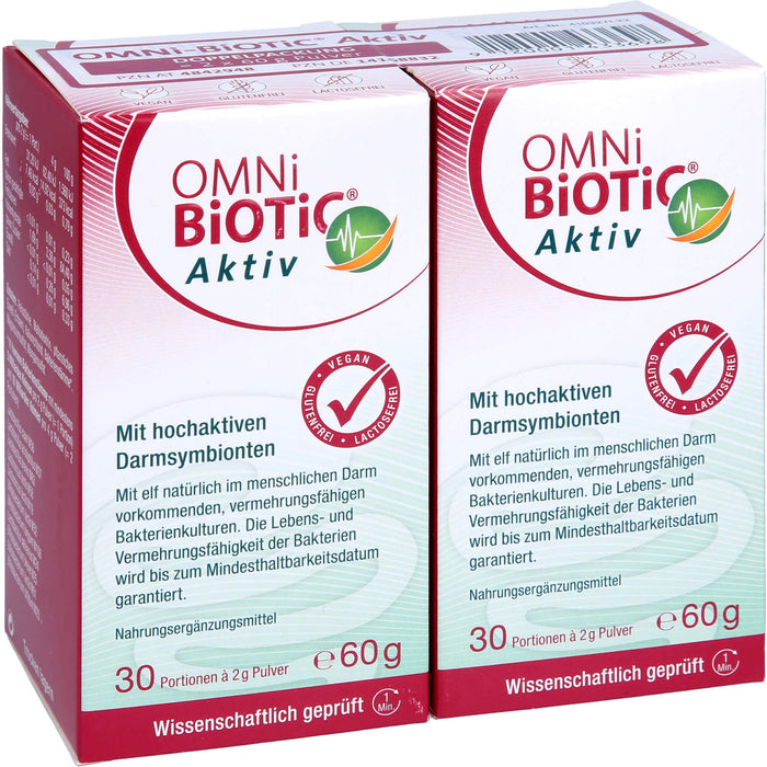 OMNi-BiOTiC Aktiv Pulver mit hochaktiven Darmsymbionten, 120 g Pulver