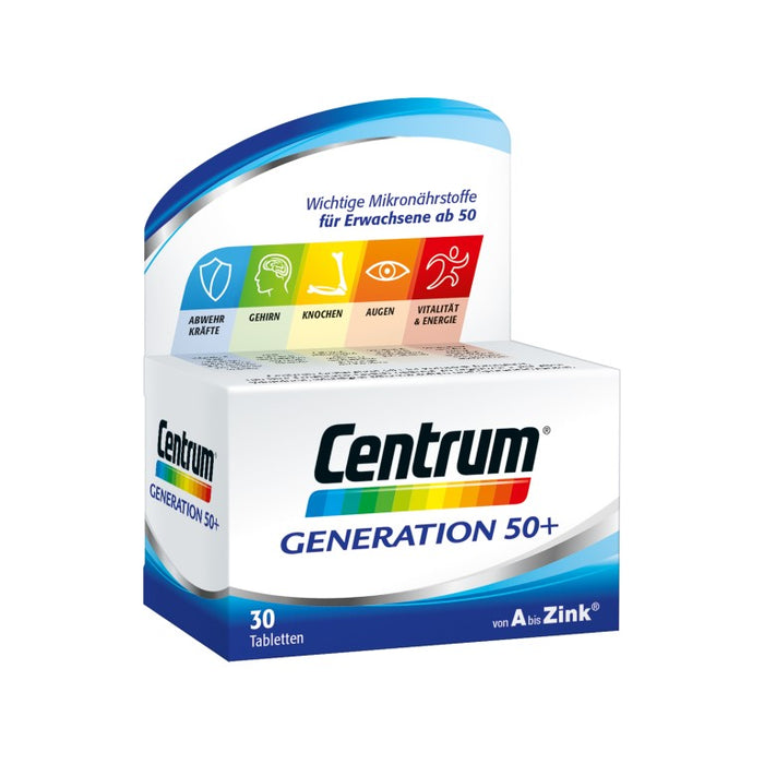 Centrum Generation 50+ Tabletten, 30 pc Tablettes