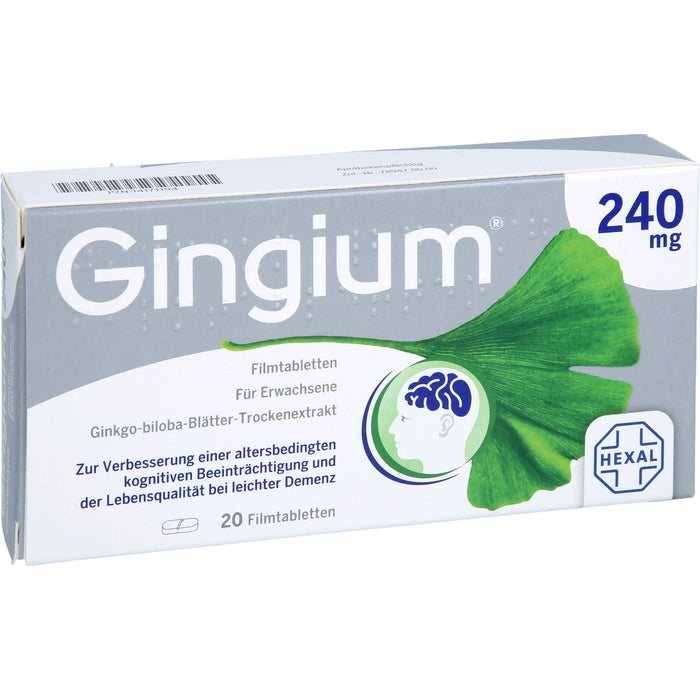 Gingium 240 mg Filmtabletten, 20 St. Tabletten