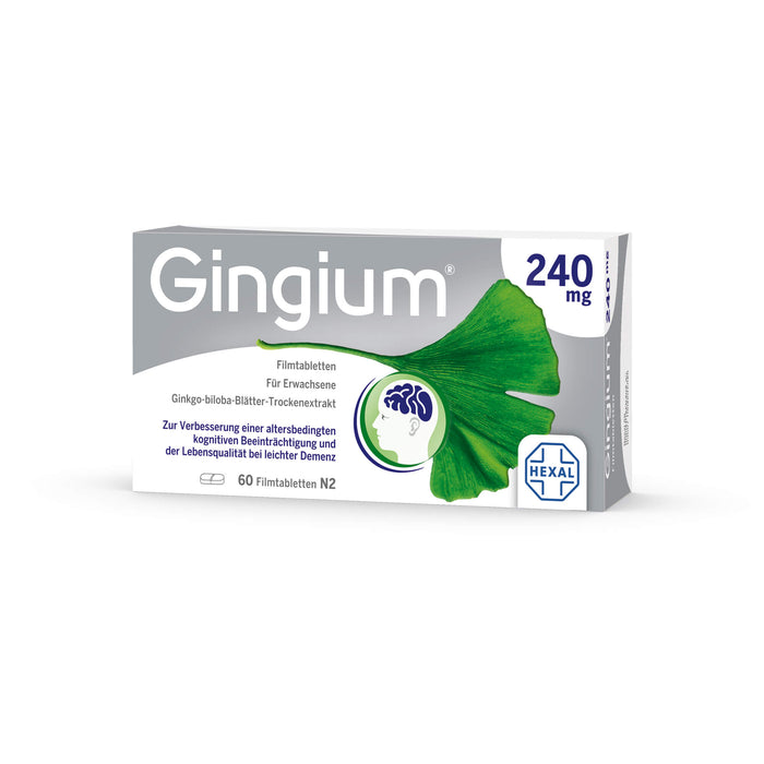 Gingium 240 mg Filmtabletten, 60 pcs. Tablets