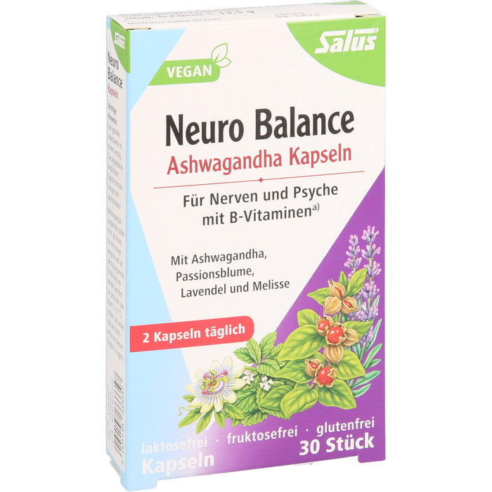 Salus Neuro Balance Ashwagandha Kapseln, 30 St. Kapseln