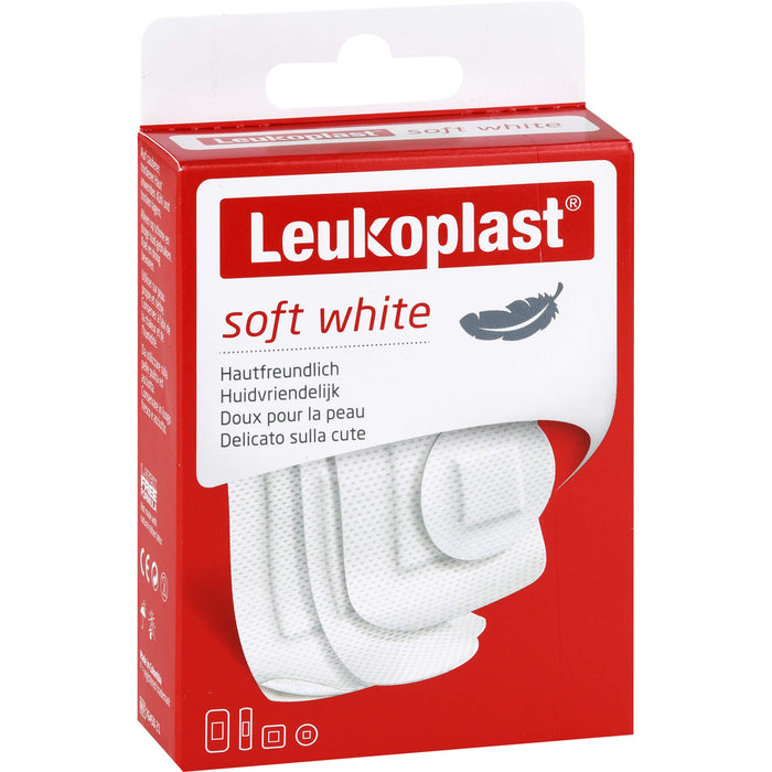 LEUKOPLAST SOFT WHITE19X72MM D25MM 38X72MM 38X38MM, 30 St PFL