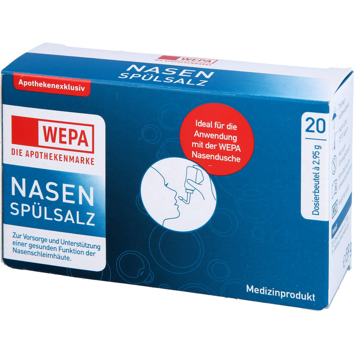 WEPA Nasenspülsalz Dosierbeutel, 20 pc Sachets