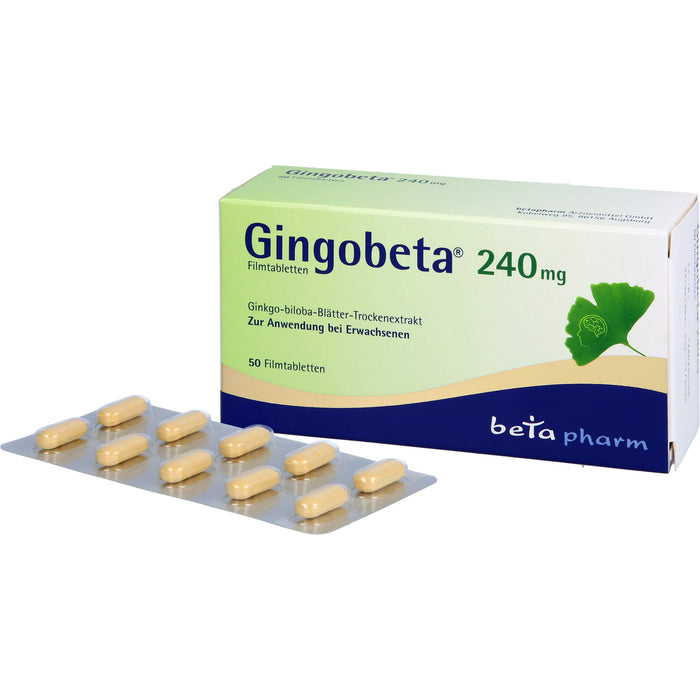 Gingobeta 240mg Filmtabl, 50 St FTA