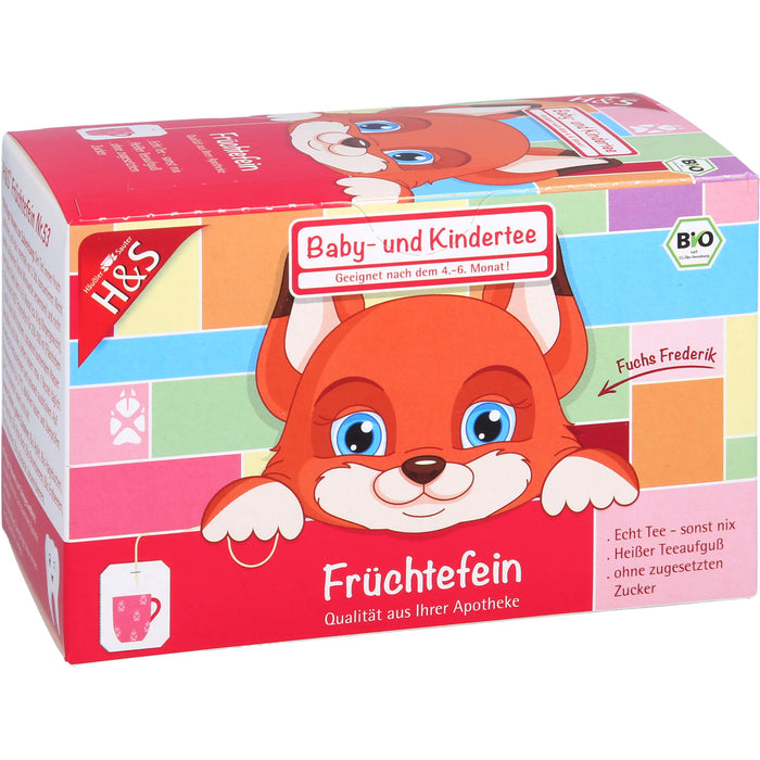 H&S Früchtefein Baby- und Kindertee, 20 pc Sac filtrant