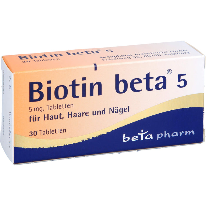 Biotin beta 5, 5 mg, Tabletten, 30 St TAB