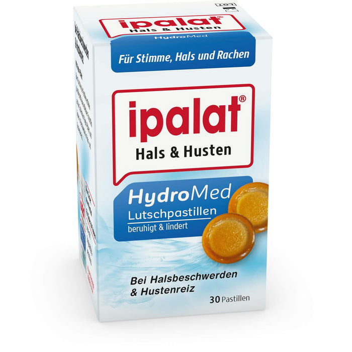 ipalat HydroMed Halspastillen, 30 pcs. Pastilles