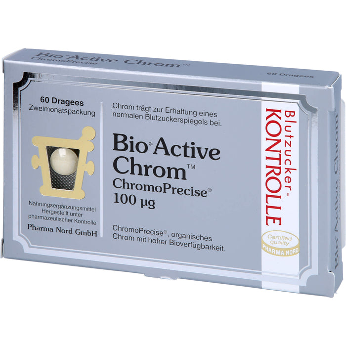 Pharma Nord BioActive Chrom 100 Mikrogramm Dragees, 60 St. Tabletten