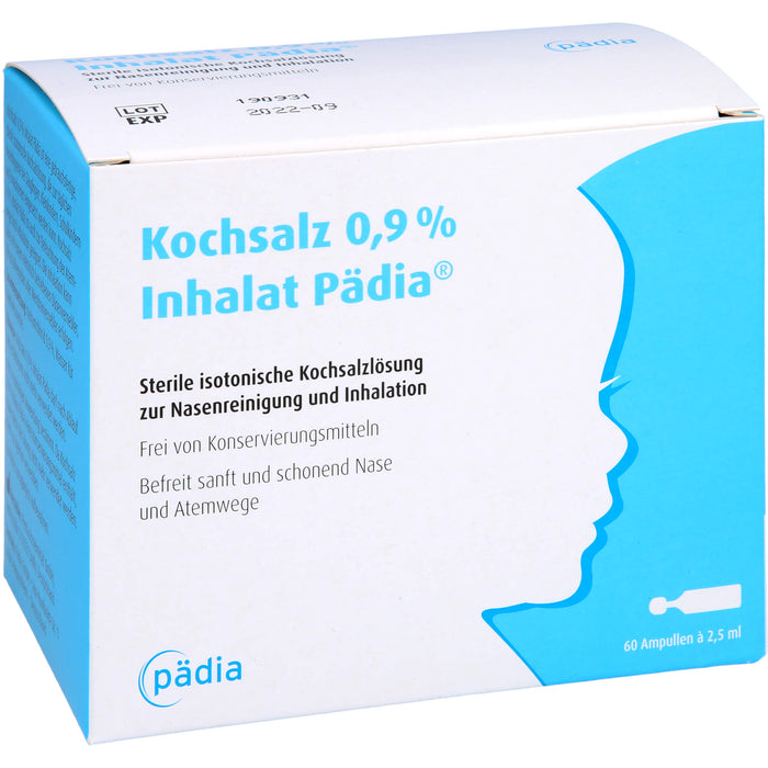 Kochsalz 0,9 % Inhalat Pädia, 60 pc Ampoules