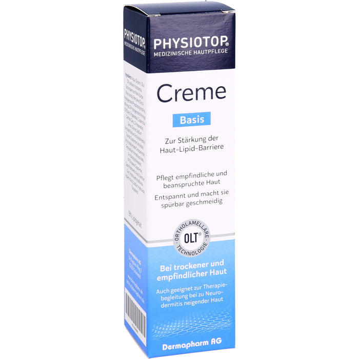 Physiotop Basis Creme zur Stärkung der Haut-Lipid-Barriere pflegt beanspruchte und empfindliche Haut, 75 ml Cream