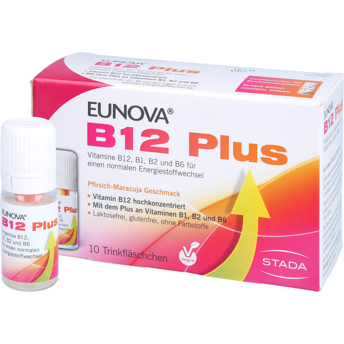 EUNOVA B12 Plus Trinkfläschchen, 10 St. Ampullen