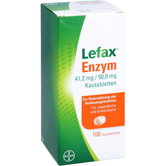 Lefax Enzym, 41,2 mg / 50 mg Kautablette, 100 pc Tablettes