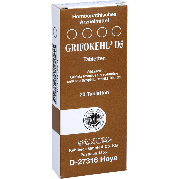 Grifokehl D5 Tabletten, 20 St TAB