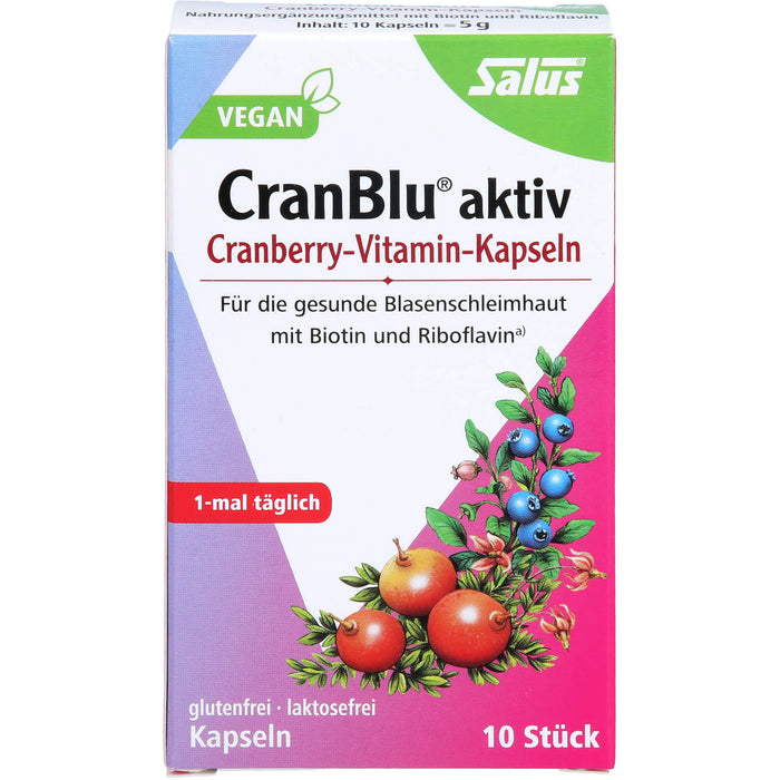 CranBlu aktiv Cranberry-Vitamin-Kapseln Salus, 10 St KAP