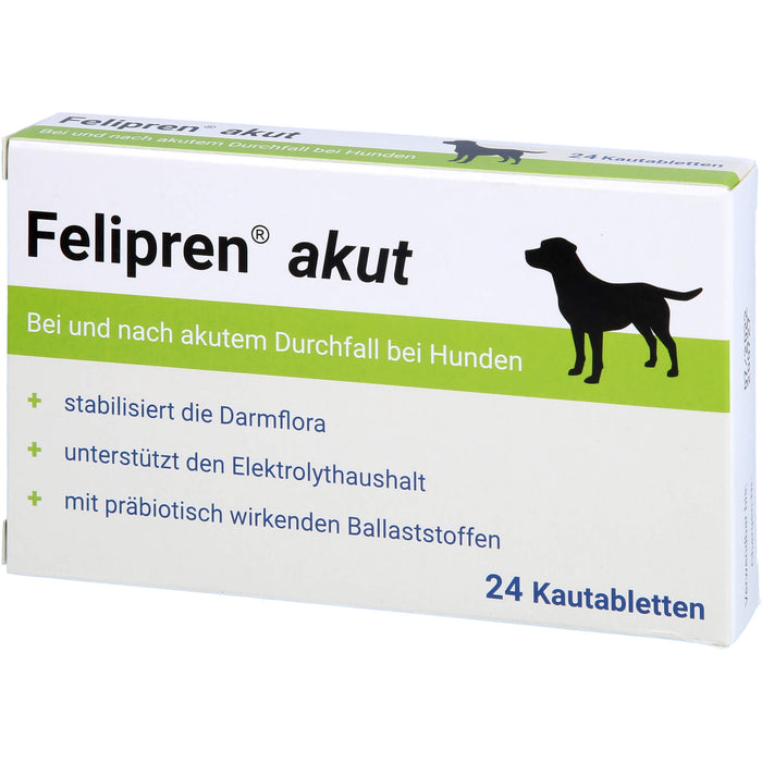 Felipren akut Kautabletten bei und nach akutem Durchfall von Hunden, 24 pcs. Tablets