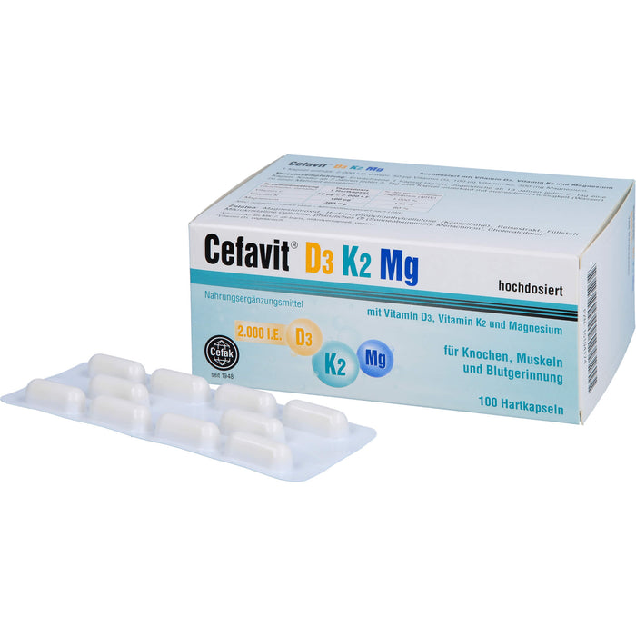 Cefavit D3 K2 Mg 2000 I.E., 100 St HKP