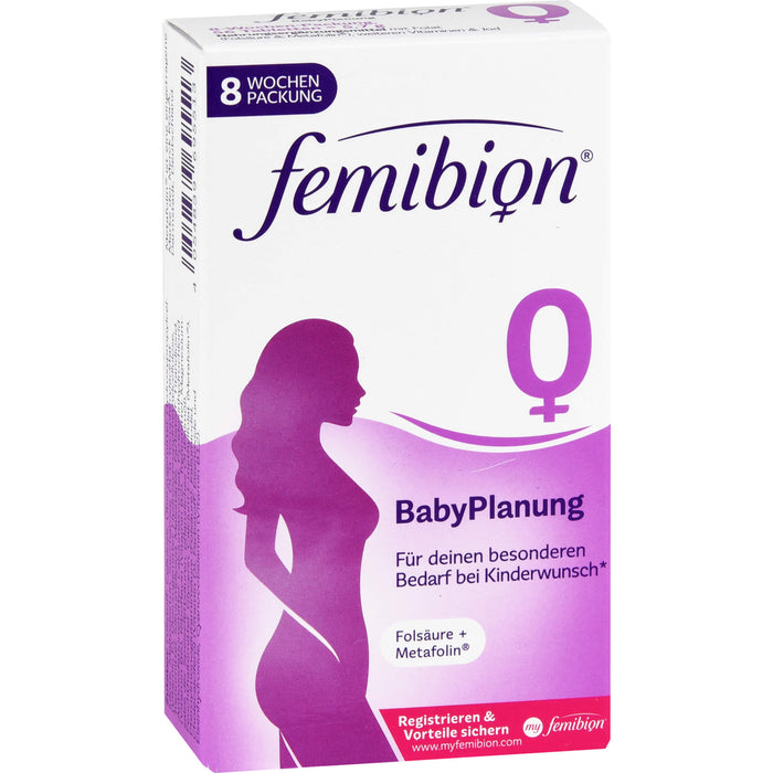 Femibion 0 Babyplanung Folsäure + Metafolin Tabletten, 56 St. Tabletten