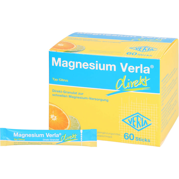 Magnesium Verla direkt Citrus Direkt-Granulat, 60 pc Sachets