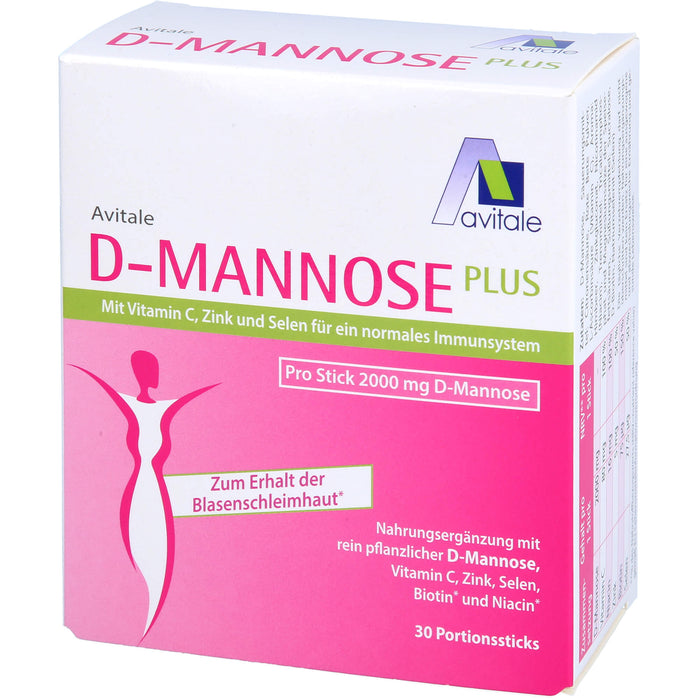 D-Mannose Plus 2000mg Sticks m. Vit. u. Mineralst., 30X2.47 g PUL