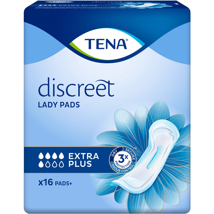 TENA Lady Discreet Extra Plus Inkontinenzeinlagen, 16 pc Dépôts