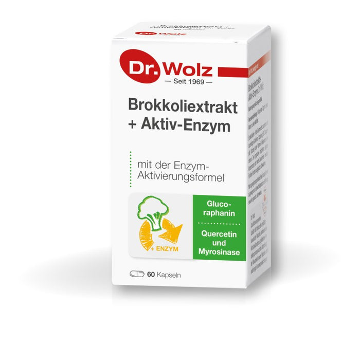 Dr. Wolz Brokkoliextrakt + Aktiv-Enzym Kapseln, 60 pc Capsules