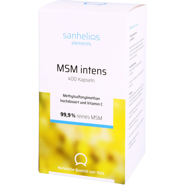 Sanhelios MSM Kapseln intens 1600 mg, 400 pc Capsules