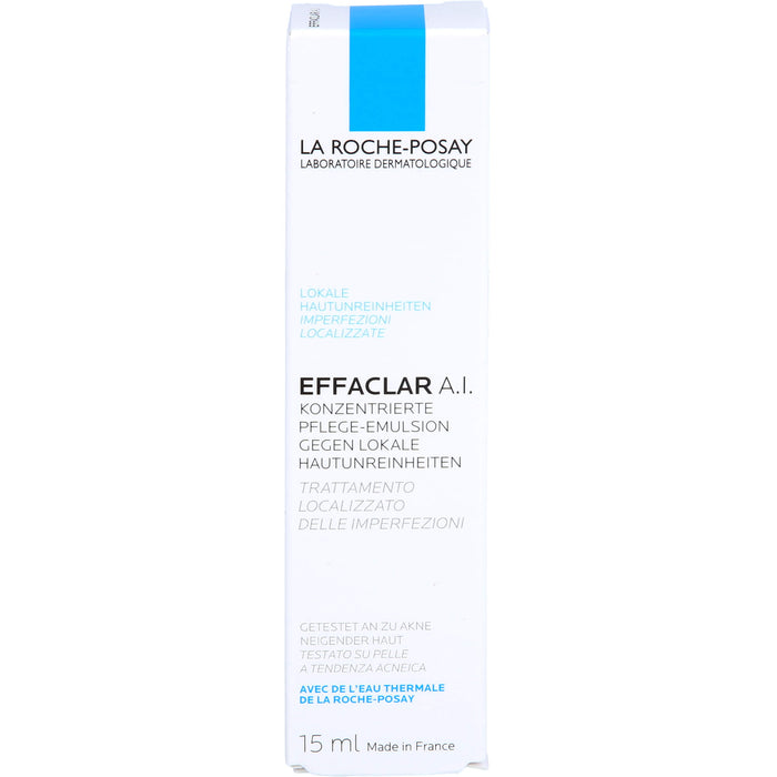 LA ROCHE-POSAY Effaclar A.I. Pflege-Emulsion gegen lokale Hautunreinheiten, 15 ml Crème