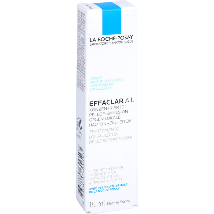 LA ROCHE-POSAY Effaclar A.I. Pflege-Emulsion gegen lokale Hautunreinheiten, 15 ml Cream