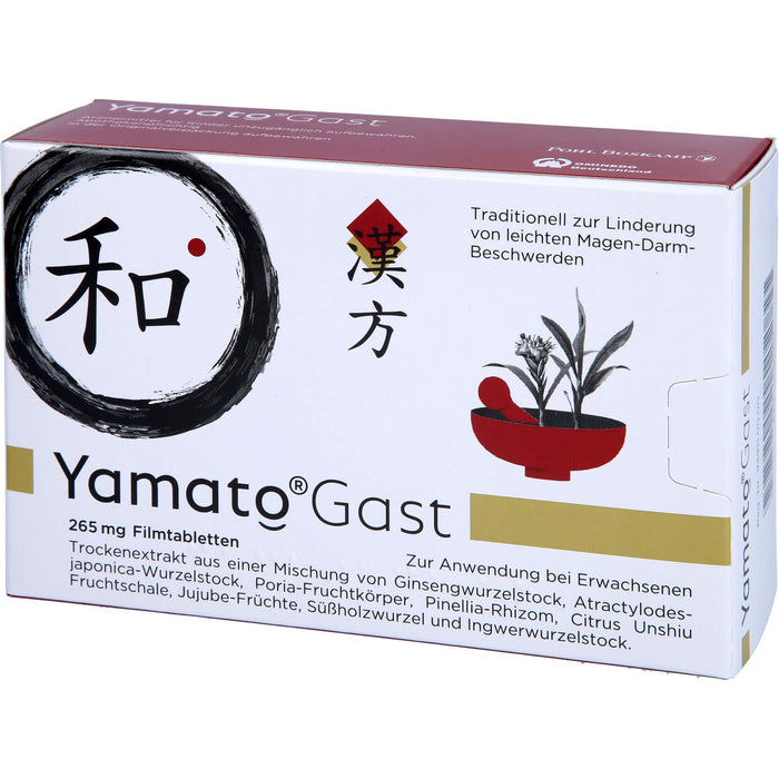 YamatoGast Filmtabletten bei leichten Magen-Darm-Beschwerden, 63 pc Tablettes