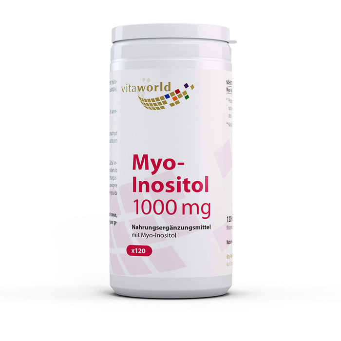 Vitaworld Myo-Inositol 1000 Kapseln zur Unterstützung bei der Übertragung von Nervensignalen, 120 pcs. Capsules