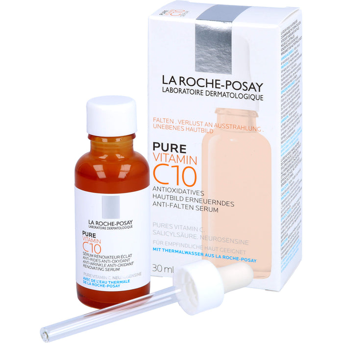 LA ROCHE-POSAY Pure Vitamin C10 Anti-Falten Serum, 30 ml Solution