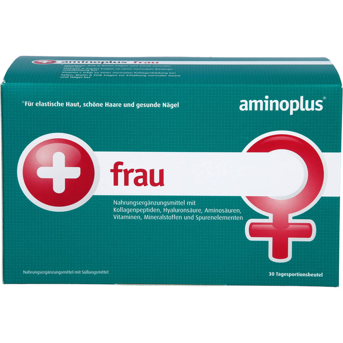 aminoplus frau Pulver für elastische Haut, schöne Haare und gesunde Nägel, 30 pcs. Sachets