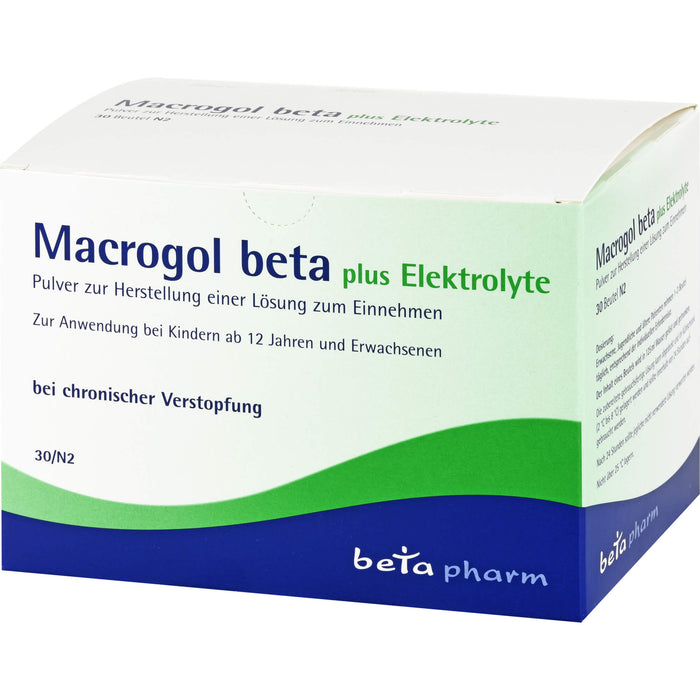 Macrogol beta plus Elektrolyte, Pulver zur Herstellung einer Lösung zum Einnehmen, 30 St PLE