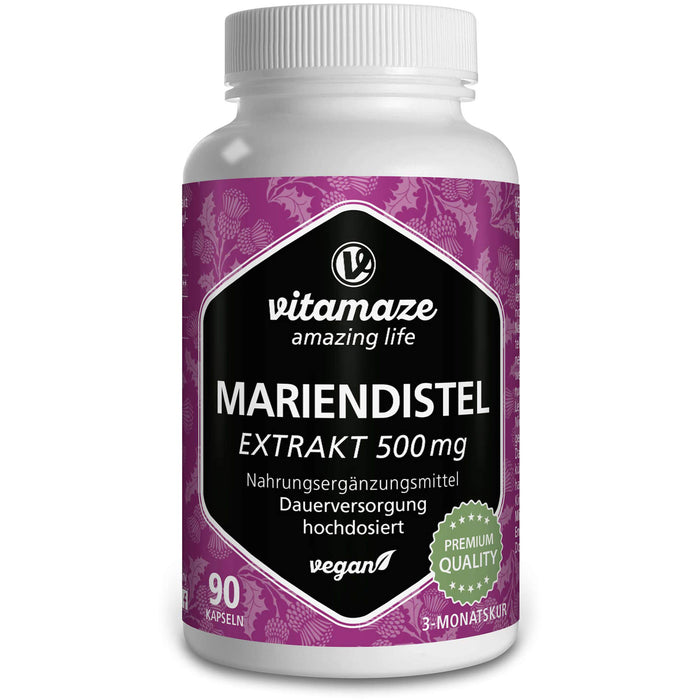 vitamaze Mariendistel 500 mg Extrakt Kapseln, 90 pcs. Capsules