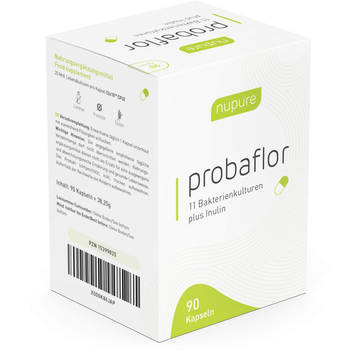 nupure probaflor - Probiotika zur Darmsanierung, 90 pcs. Capsules