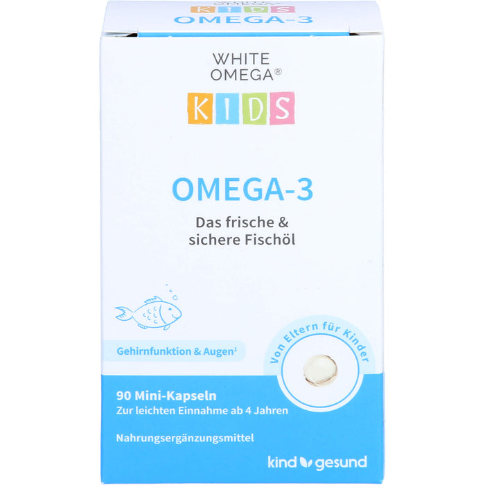 WHITE OMEGA Kids Reine Omega-3-Fischöl-Kapseln, 90 pc Capsules