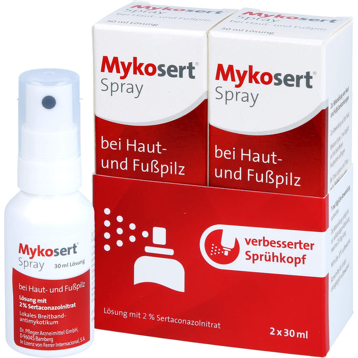 Mykosert Spray bei Haut- und Fußpilz, 60 ml Lösung