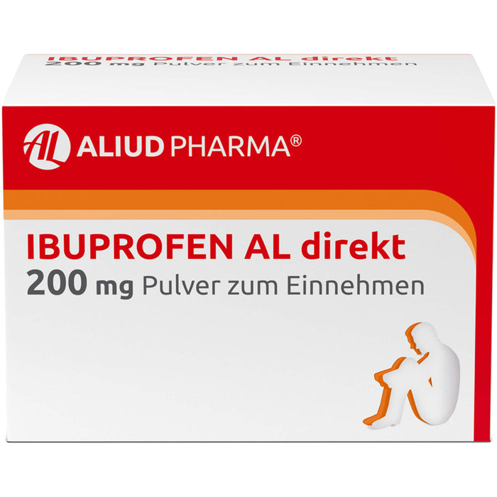 AL Ibuprofen direkt 200 mg Pulver bei Schmerzen und Fieber, 20 pcs. Powder