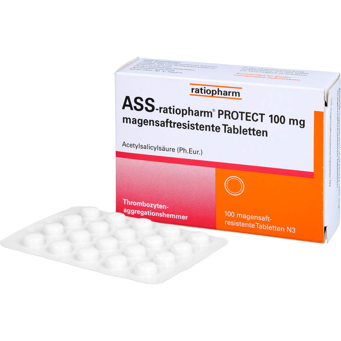 ASS-ratiopharm Protect 100 mg Tabletten, 100 pc Tablettes