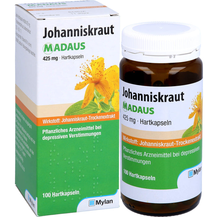 Johanniskraut MADAUS 425 mg Hartkapseln bei depressiven Verstimmungen, 100 pc Capsules